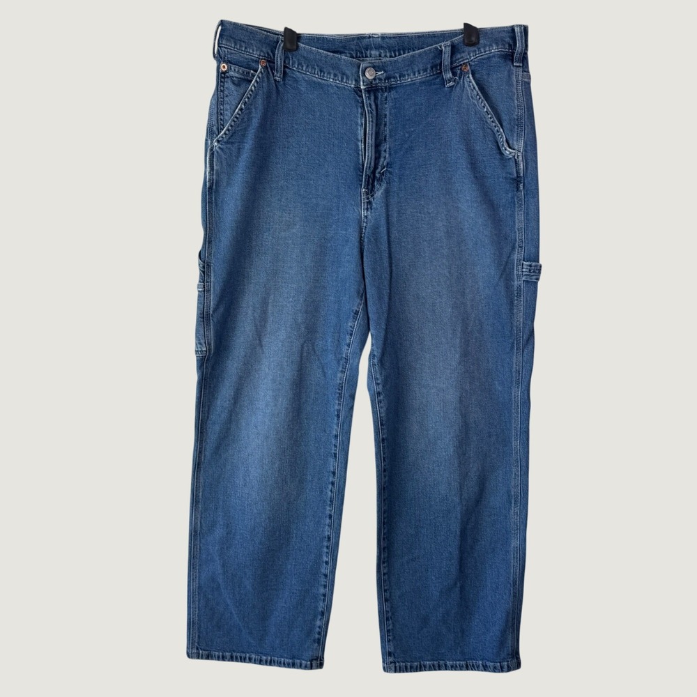 Gap 90s Carpenter Jeans 33/16 Regular Blue‎ Denim Workwear Y2K Relaxed Gorpcore
